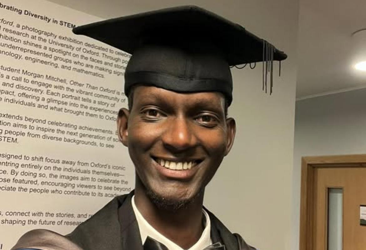 Arnaud lors de la remise de diplome 